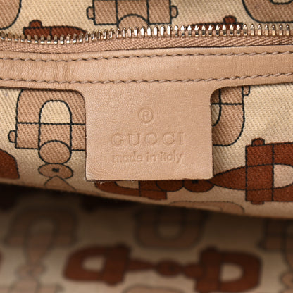 Gucci Guccissima Studded Pelham Shoulder Bag Beige 5 of 17