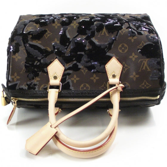 Louis Vuitton Monogram Fleur De Jais Sequins Speedy 30 5 of 12