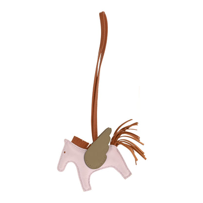 Hermes Milo Lambskin Grigri Rodeo Pegase Horse Bag Charm PM Mauve Pale Pain D'Epice Beige Marfa 1 of 5