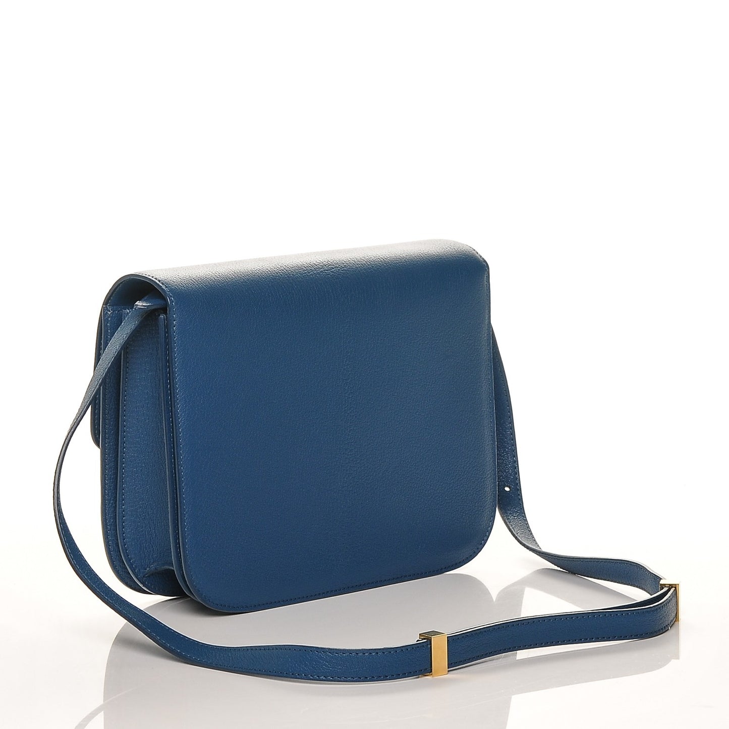 Goatskin Medium Classic Box Flap Bag Deepsea