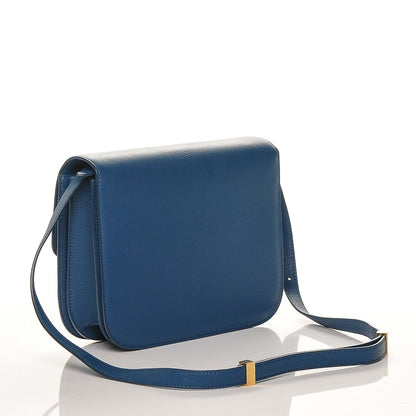 Celine Goatskin Medium Classic Box Flap Bag Deepsea 3 of 7