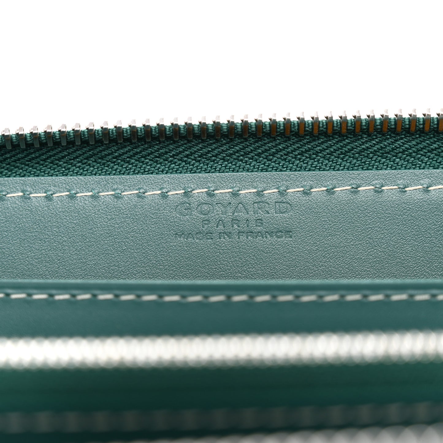 Goyardine Matignon Zip Around GM Wallet Green