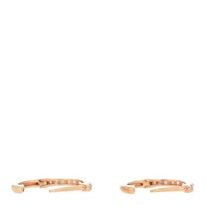 Anita Ko 18K Rose Gold Diamond Small Huggie Earrings 3 of 4