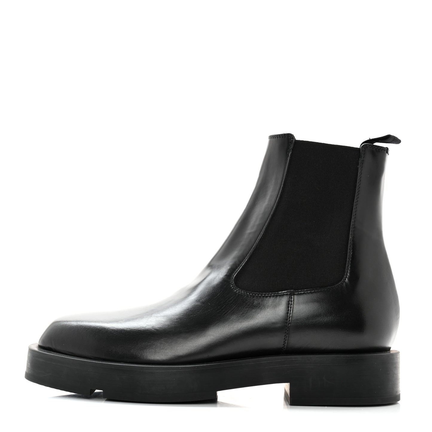 Calfskin Square Chelsea Boots 37 Black