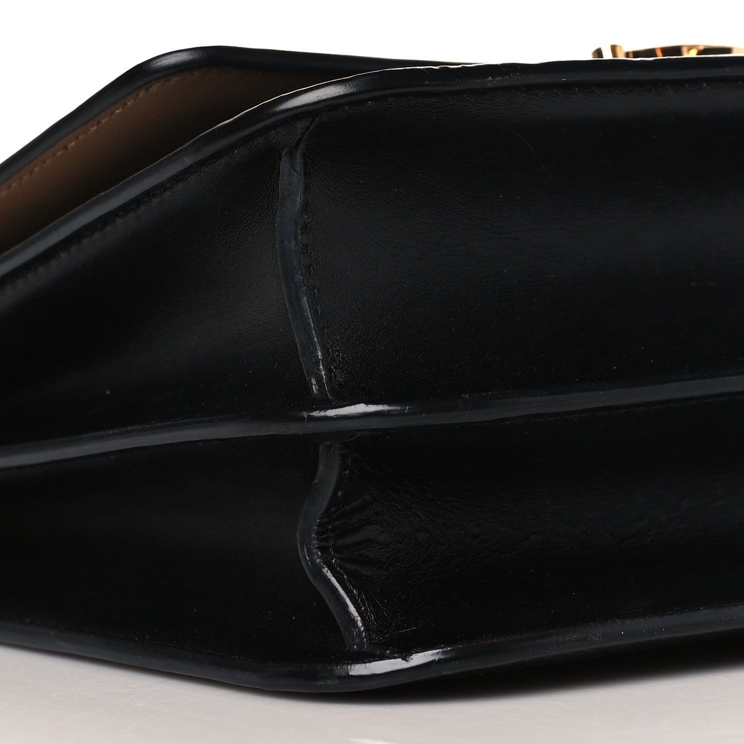 Burberry Calfskin Small TB Envelope Clutch Bag Malt Brown 9 of 10