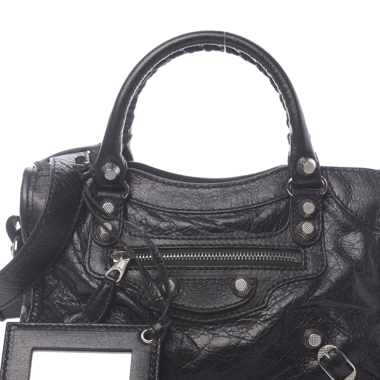 Agneau Giant 12 Silver Hardware Mini City Black