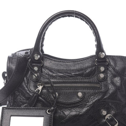 Balenciaga Agneau Giant 12 Silver Hardware Mini City Black 10 of 10
