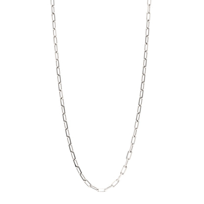 Cartier 18K White Gold SM Santos De Cartier Link Necklace 1 of 5