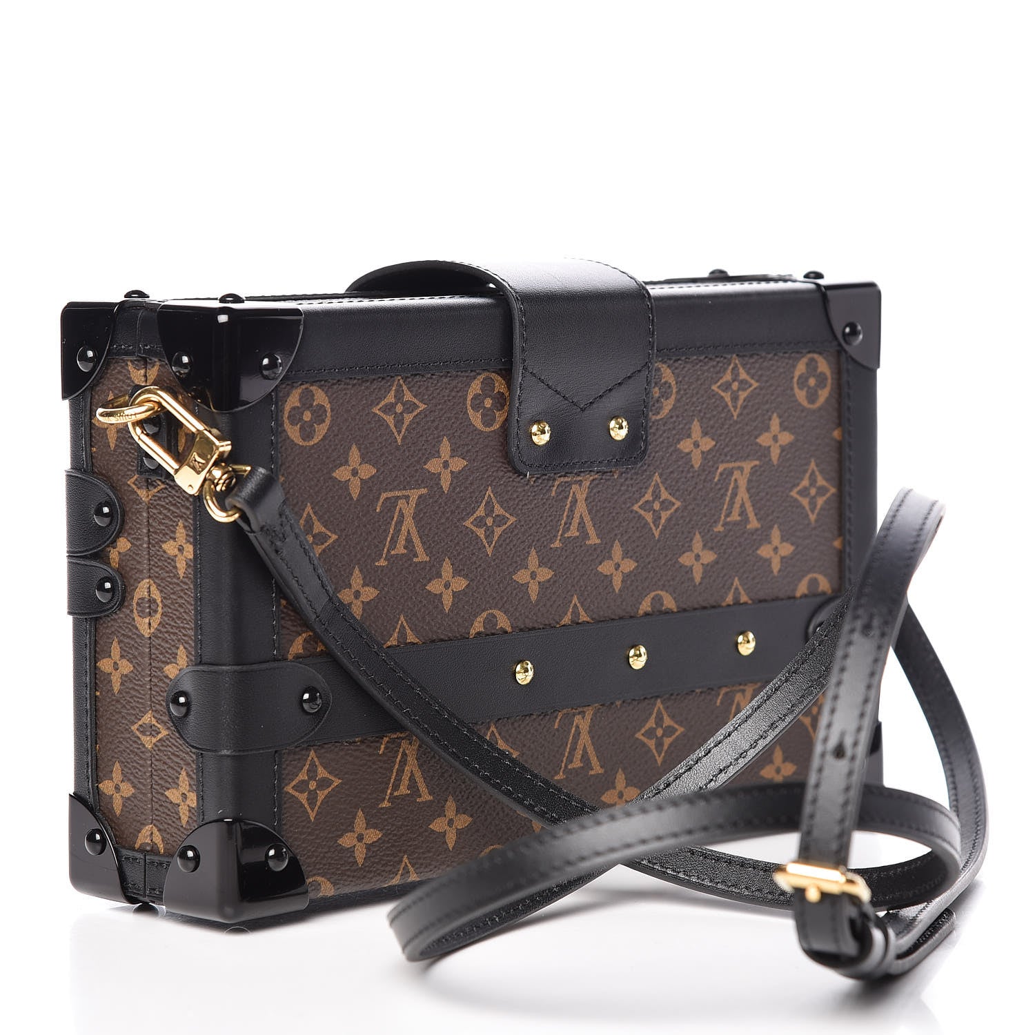 Louis Vuitton Monogram Petite Malle Black 3 of 10