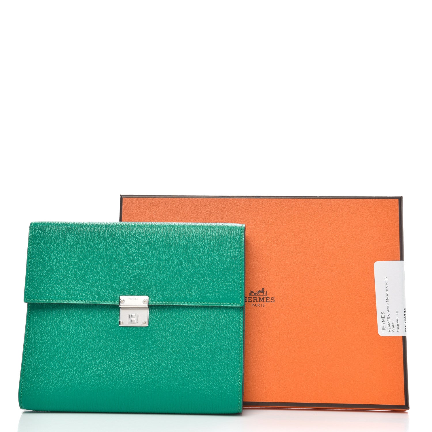 Hermes Chevre Mysore Clic 16 Wallet Vert Verone 6 of 6