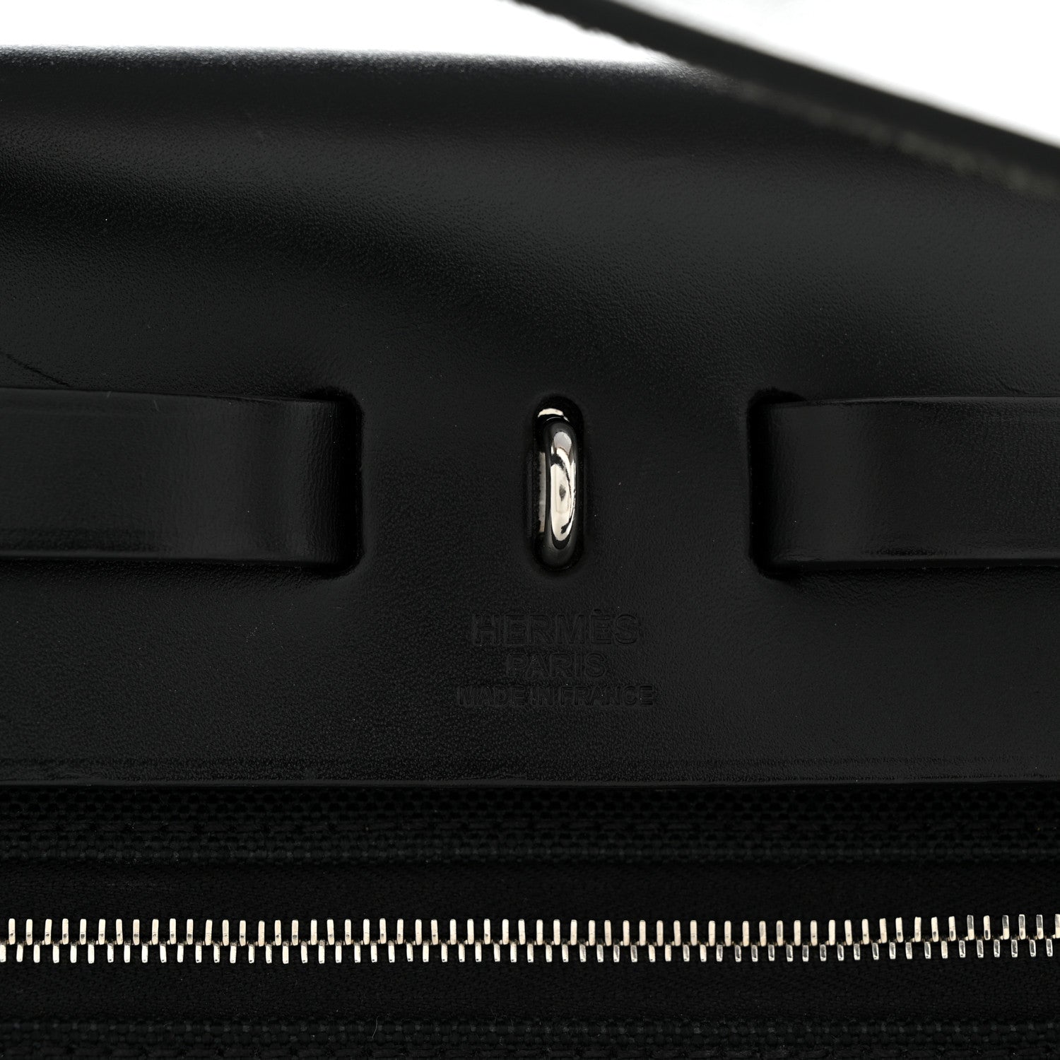 Hermes Military Toile Vache Hunter Herbag Zip PM 31 Black 7 of 15