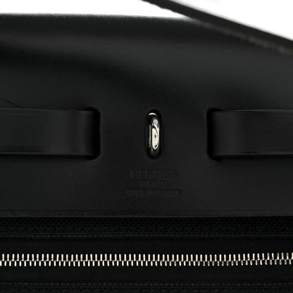 Hermes Military Toile Vache Hunter Herbag Zip PM 31 Black 7 of 15