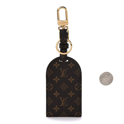 Louis Vuitton X FORNASETTI Calfskin Architettura Luggage Tag Bag Charm Key Holder Black White 2 of 6