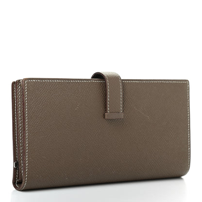 Hermes Epsom Bearn Gusset Wallet Etoupe 3 of 6