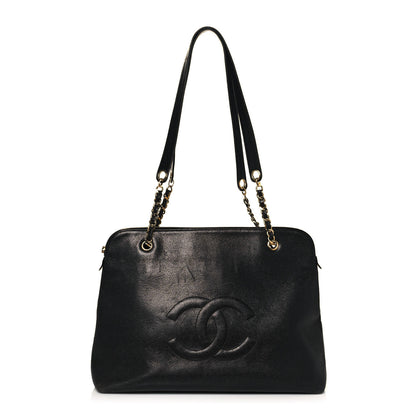 Chanel Caviar Large CC Shoulder Bag Black 1 of 18