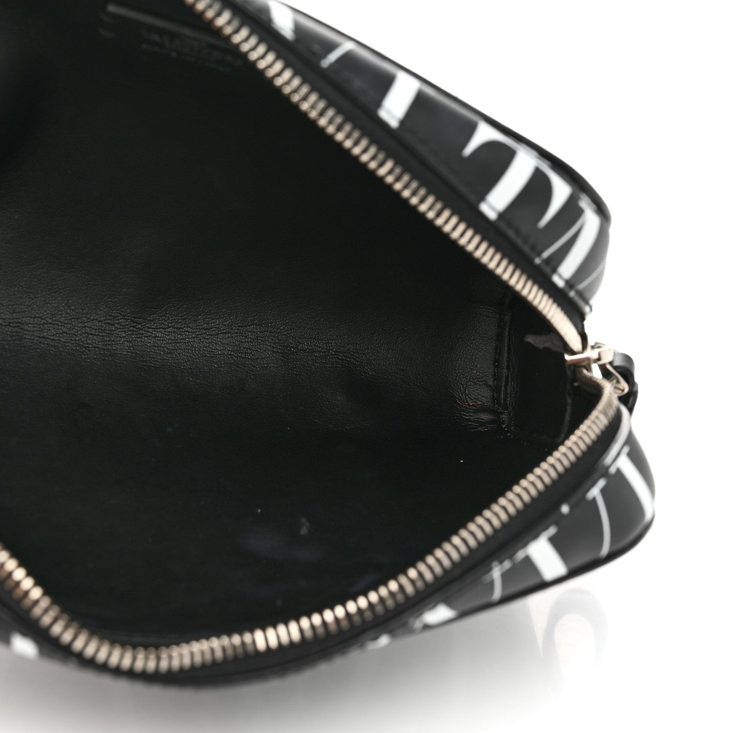 Valentino Garavani Calfskin VLTN Times Wash Bag Black White 5 of 6