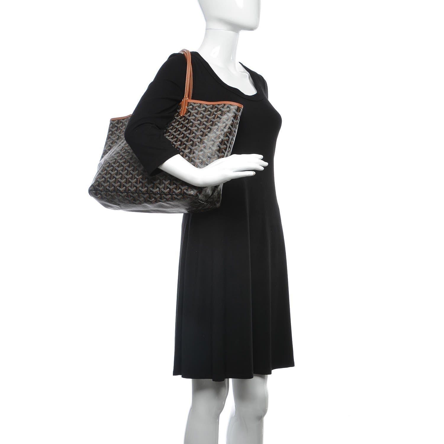 Goyard Goyardine Saint Louis PM Black Gold 2 of 12