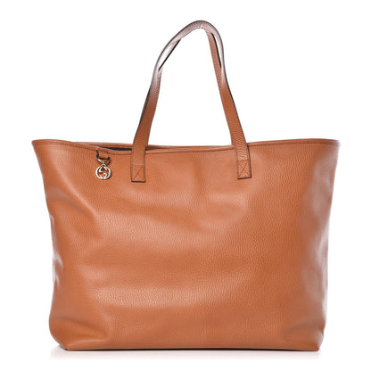 Gucci Pebbled Calfskin Large Tote Brown 1 of 10