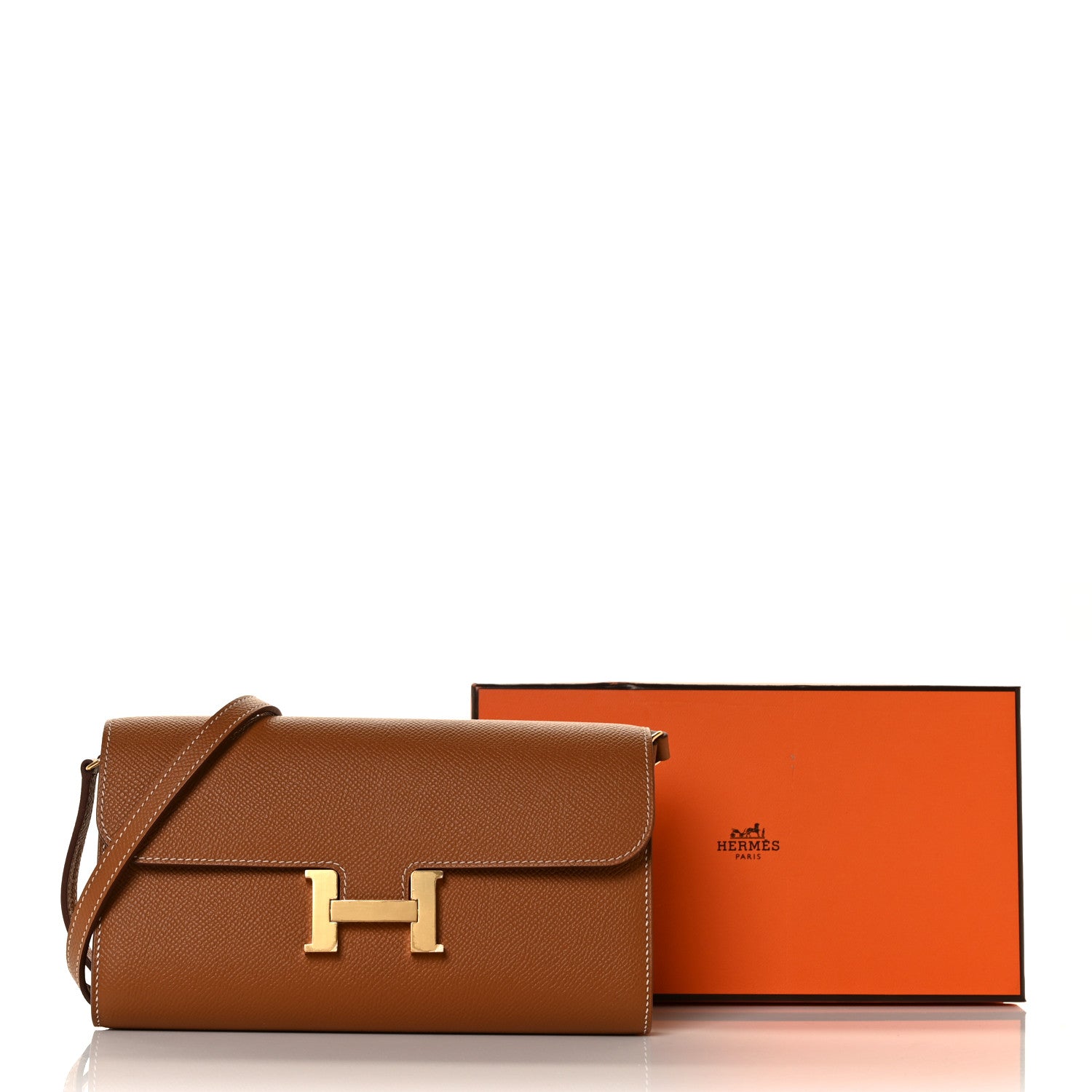 Hermes Epsom Constance Long Wallet To Go Gold 8 of 8