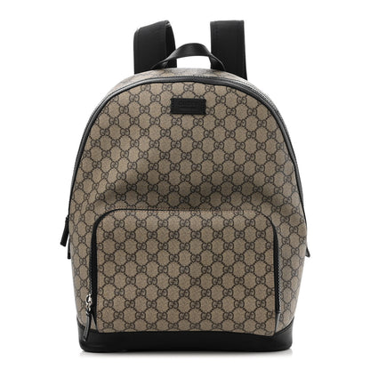 Gucci GG Supreme Monogram Medium Backpack Black 1 of 11