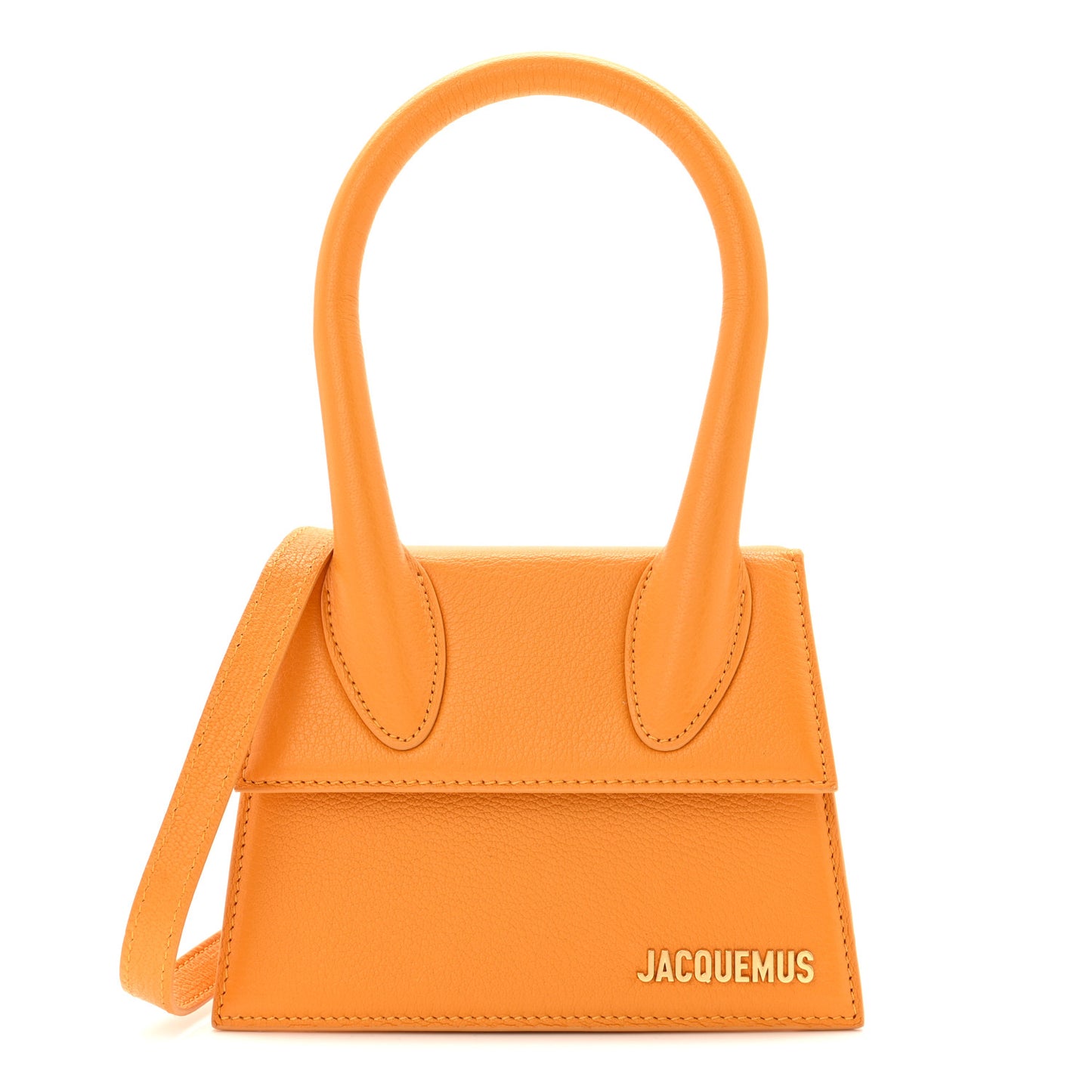 Grained Calfskin Le Chiquito Moyen Dark Orange