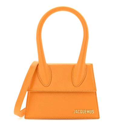 Jacquemus Grained Calfskin Le Chiquito Moyen Dark Orange 1 of 9