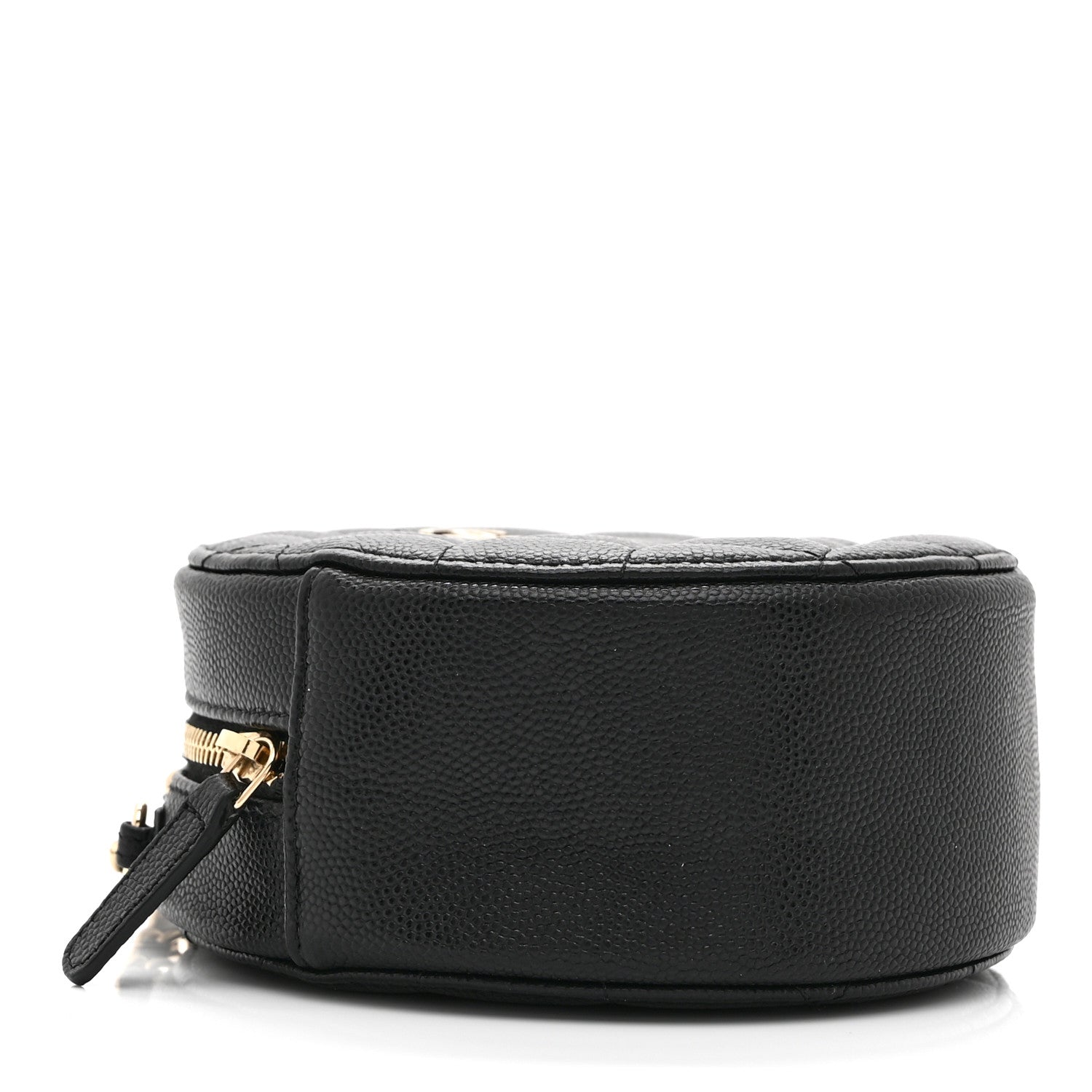 Chanel Caviar Quilted Round Clutch With Chain Black 4 of 10