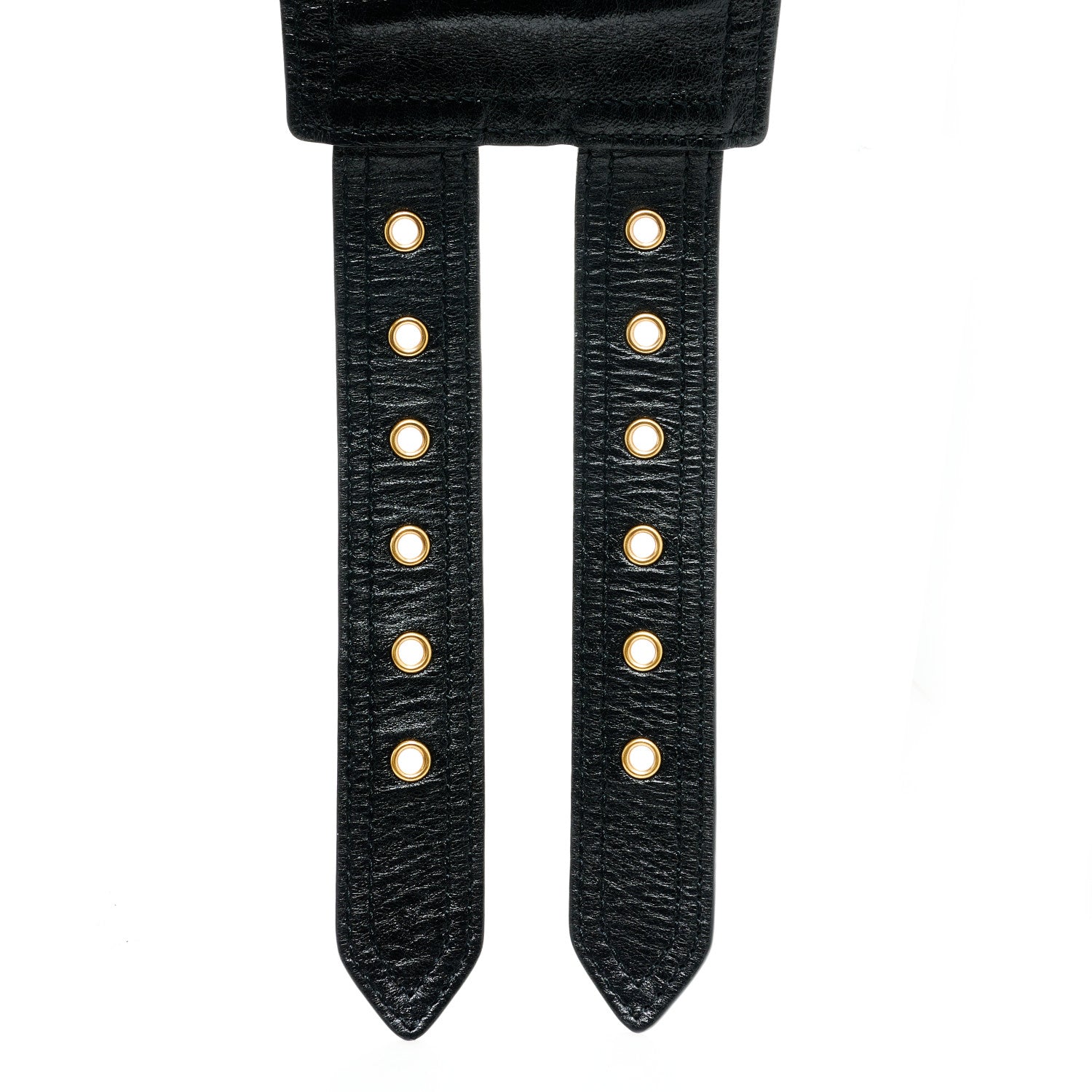 Christian Dior Crinkled Lambskin 135mm Saddle Belt Black 7 of 7