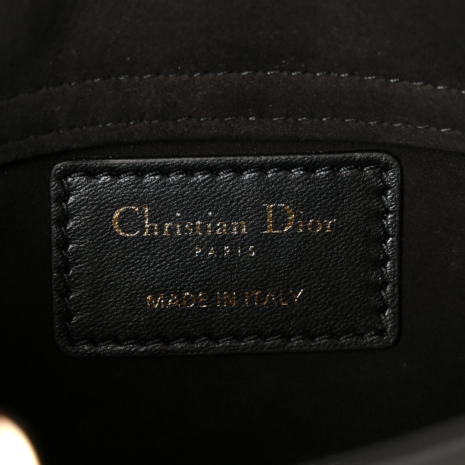 Christian Dior Patent Lambskin Cannage Micro Lady D-Joy Black 5 of 9