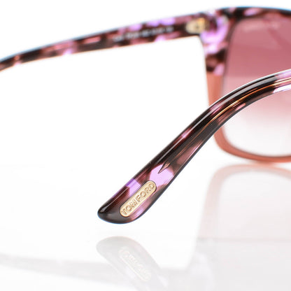 Tom Ford Carli Oversize Square Cateye Sunglasses TF295 Violet Havana 4 of 7