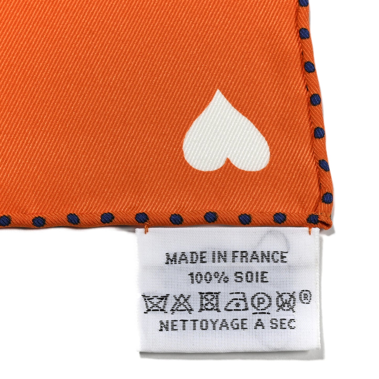 Silk Tea Time Scarf 70 Orange Gris White
