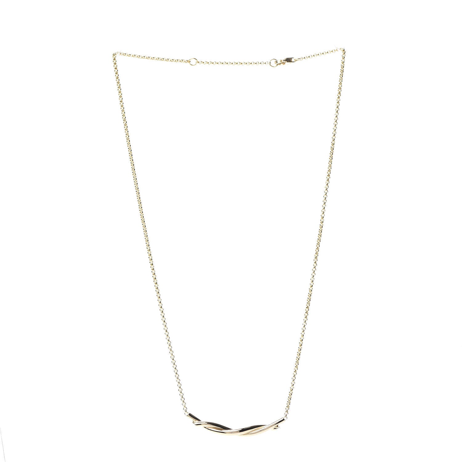 Cartier 18K Yellow Gold Entrelaces Pendant Necklace 3 of 7