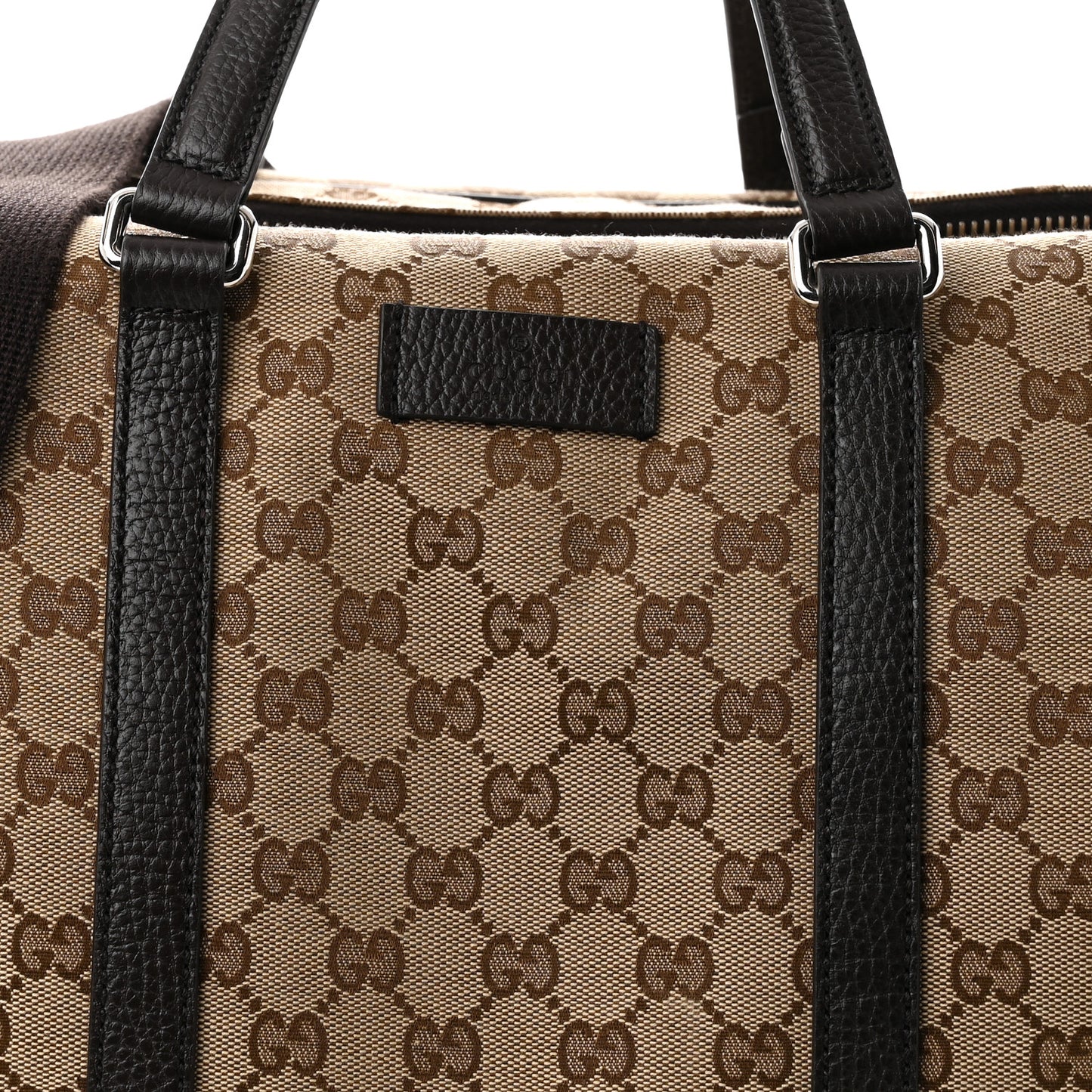 Monogram Dollar Calfskin Boston Duffle Bag Beige Ebony Testa di Moro Marrone Scuro