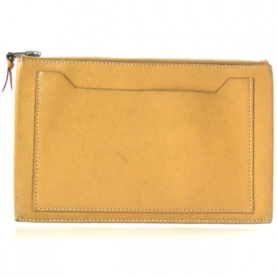 Hermes Chevre Clarisse GM Zippered Pouch 1 of 10