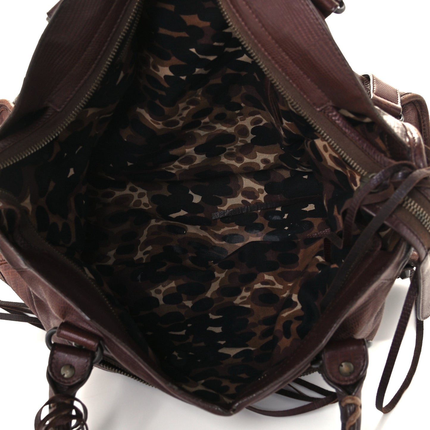 Agneau Classic Hardware Lizard Embossed City Castagna