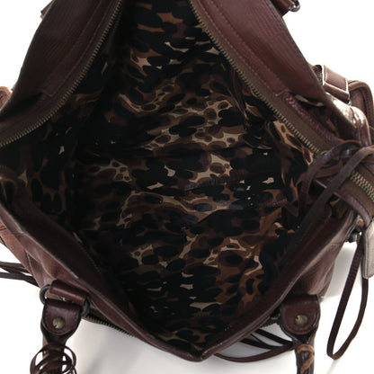 Balenciaga Agneau Classic Hardware Lizard Embossed City Castagna 5 of 9