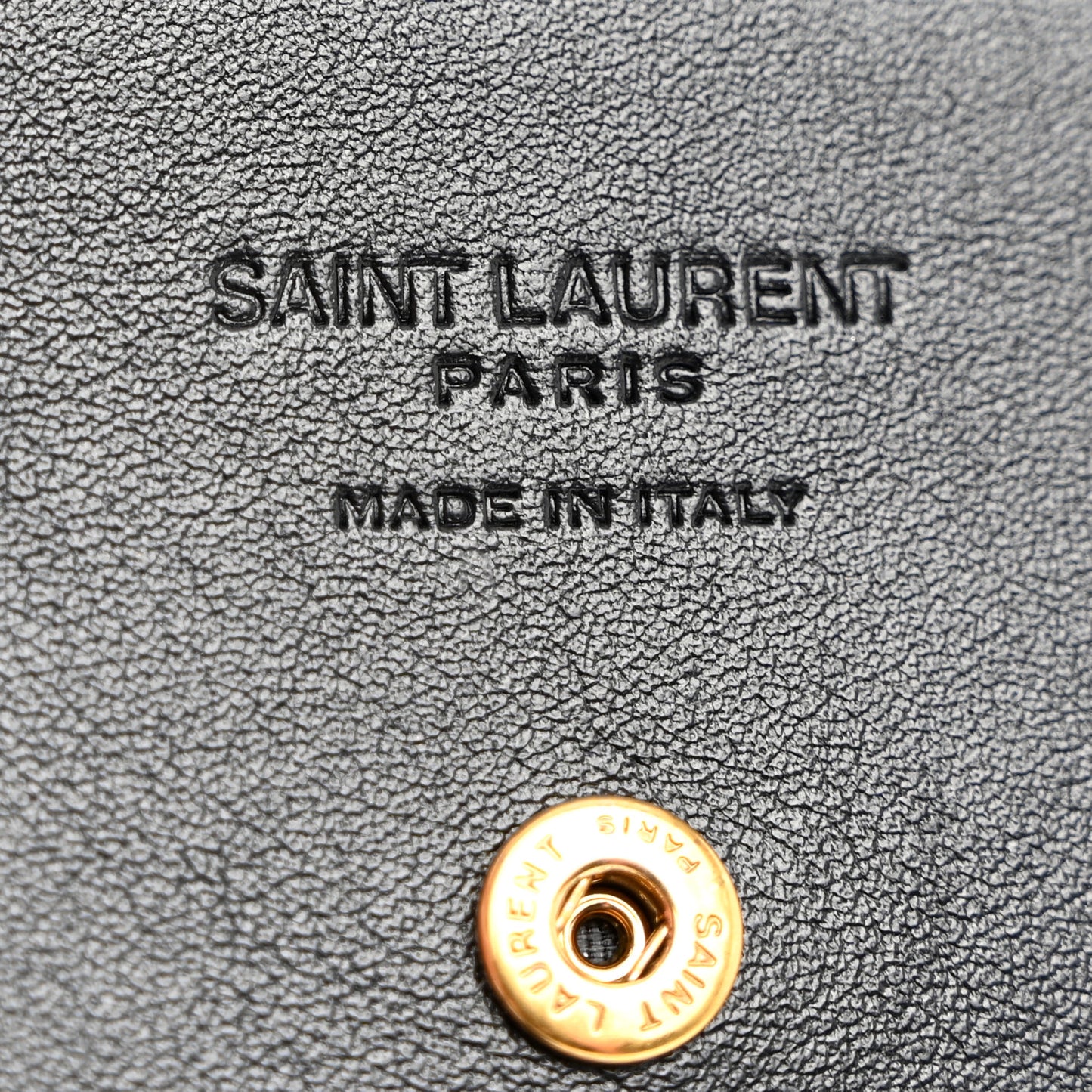 Shiny Lambskin Logo Carre Zipped Card Case Black