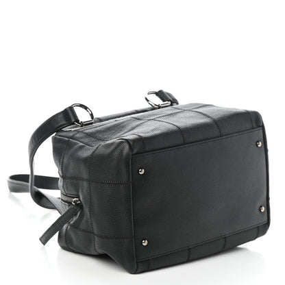 Chanel Caviar Square Stitched Bowler Black 4 of 9