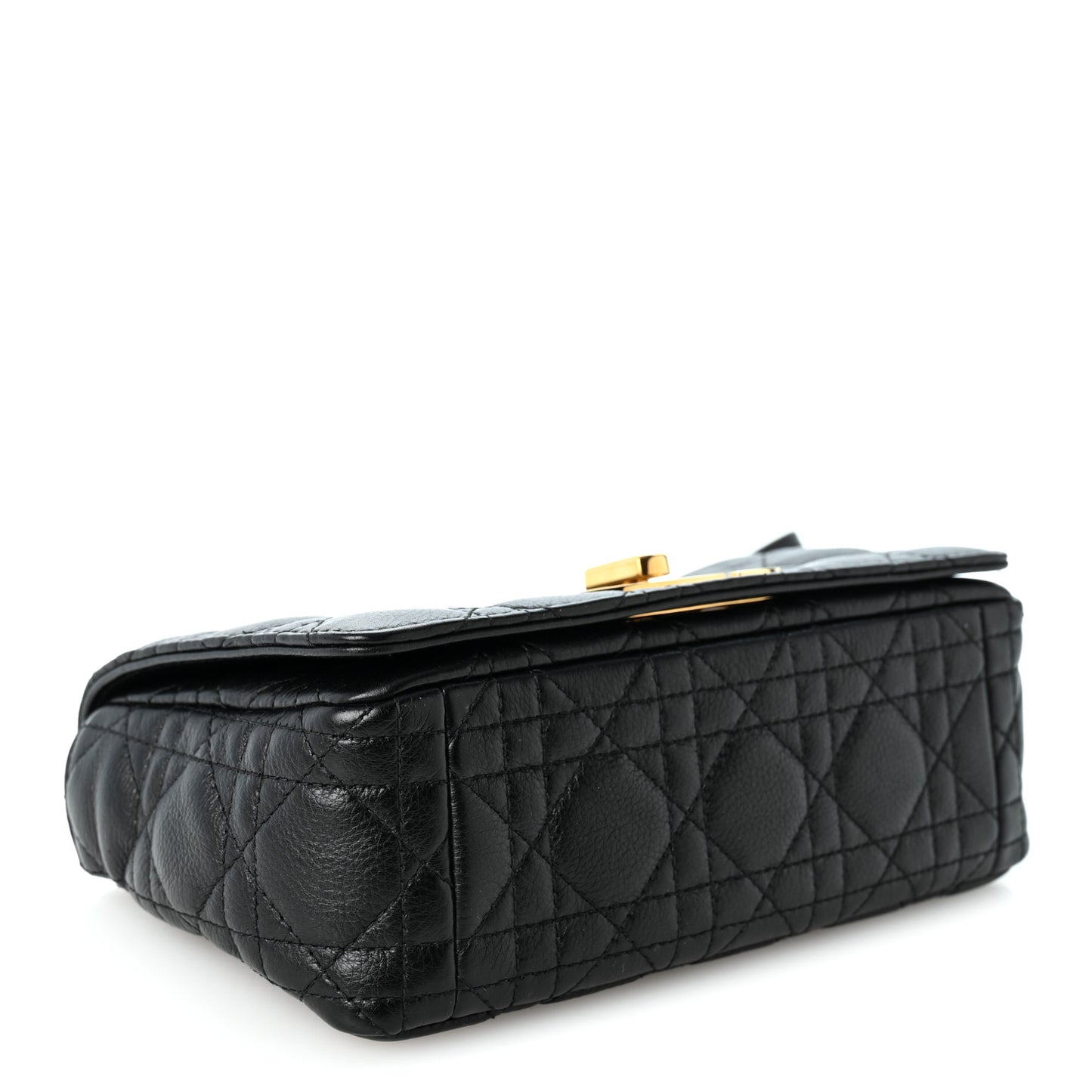 Calfskin Cannage Small Caro Bag Black