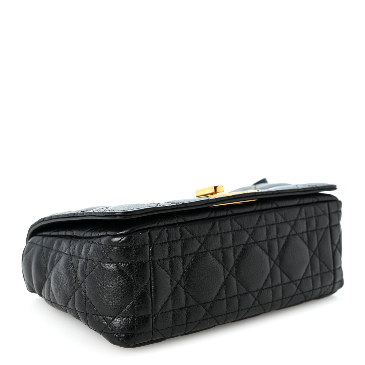 Christian Dior Calfskin Cannage Small Caro Bag Black 4 of 11