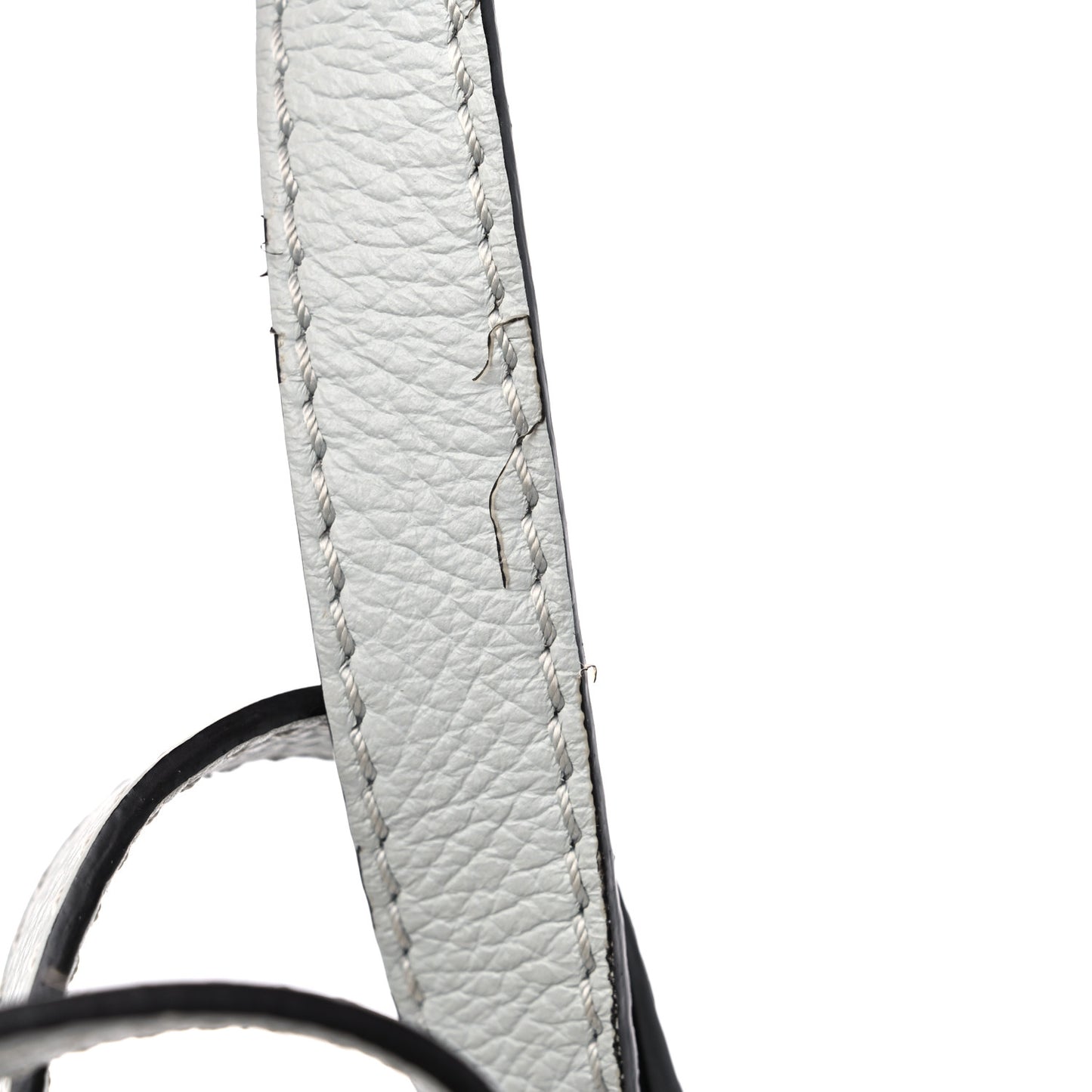 Calfskin Mini Marcie Round Crossbody Bag Faded Blue