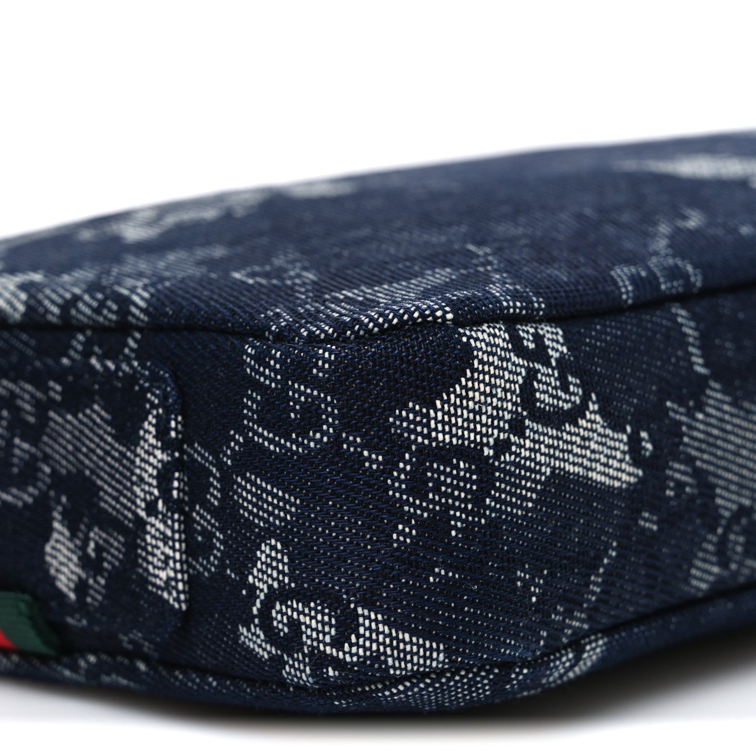 Gucci Denim GG Monogram Camouflage Small Crossbody Bag Blue 9 of 10