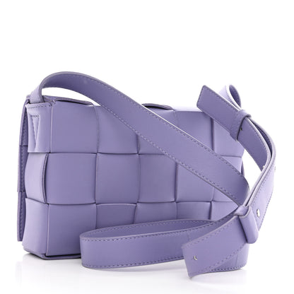 Bottega Veneta Lambskin Intreccio Cassette Crossbody Bag Wisteria 3 of 10