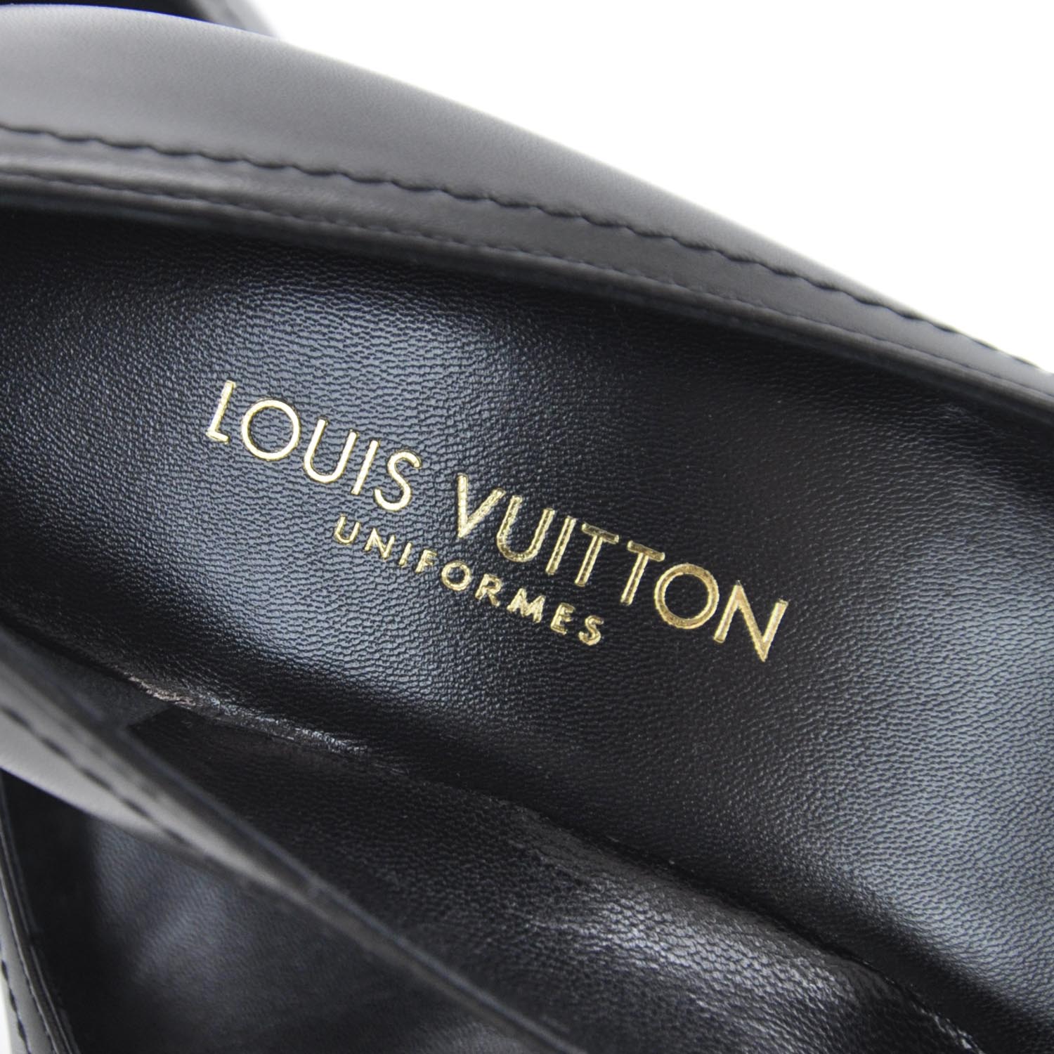 Louis Vuitton Leather Bow Heels 36 Black 5 of 8