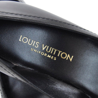 Louis Vuitton Leather Bow Heels 36 Black 5 of 8