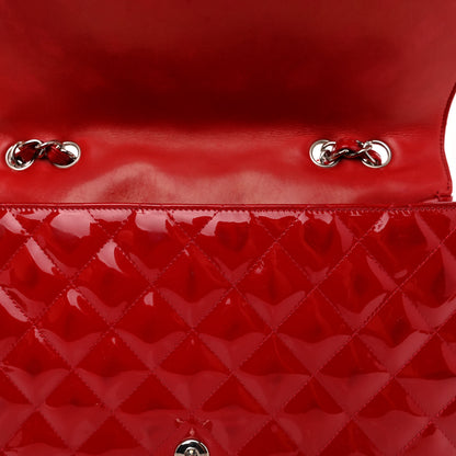 Chanel Patent Jumbo Single Flap Red 15 of 15