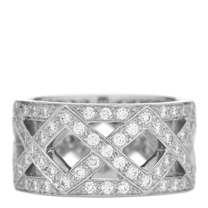 Tiffany Platinum Diamond Legacy Celebration Braided Band Ring 45 3.5 3 of 4