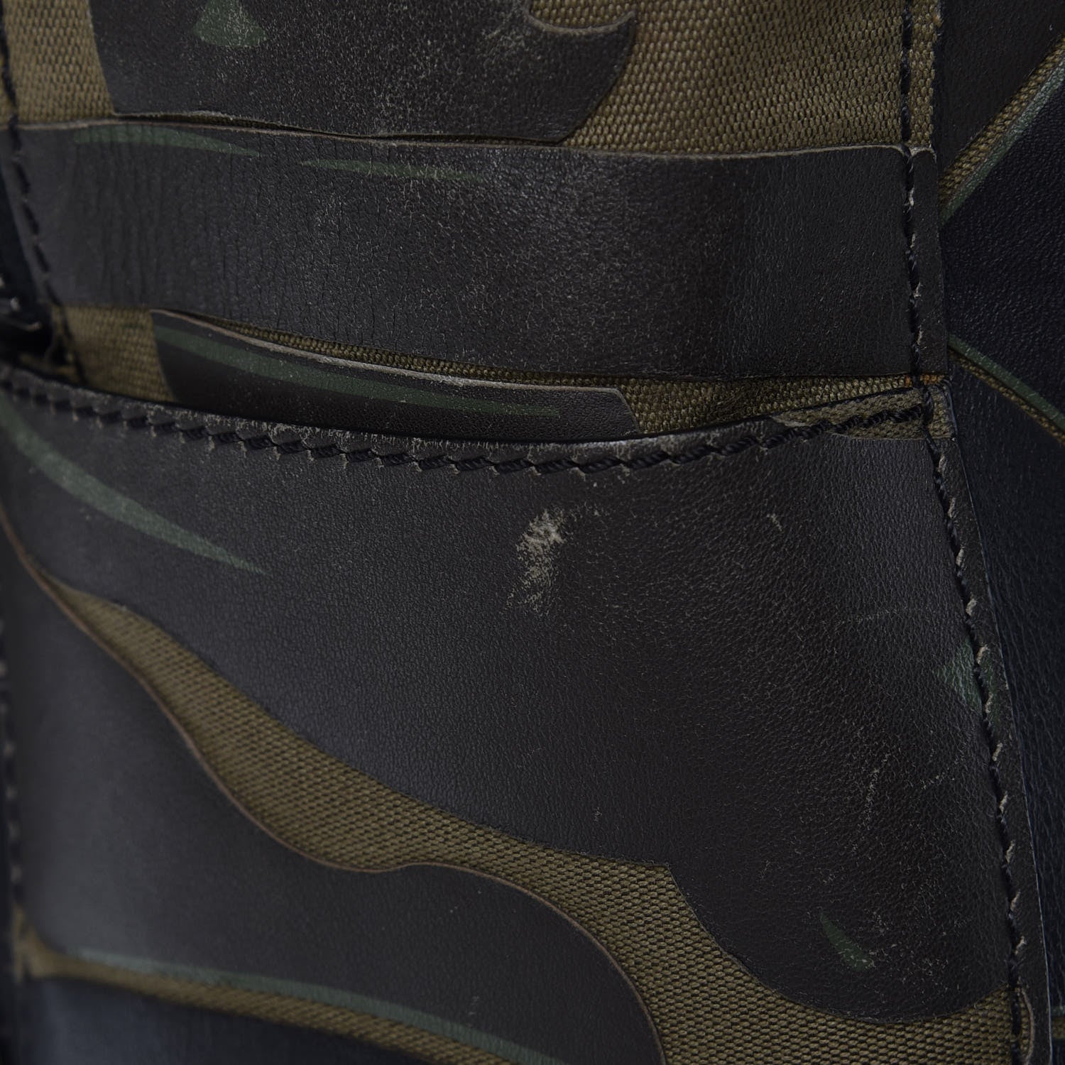 Valentino Garavani Nappa Canvas Panther Backpack Green 14 of 15