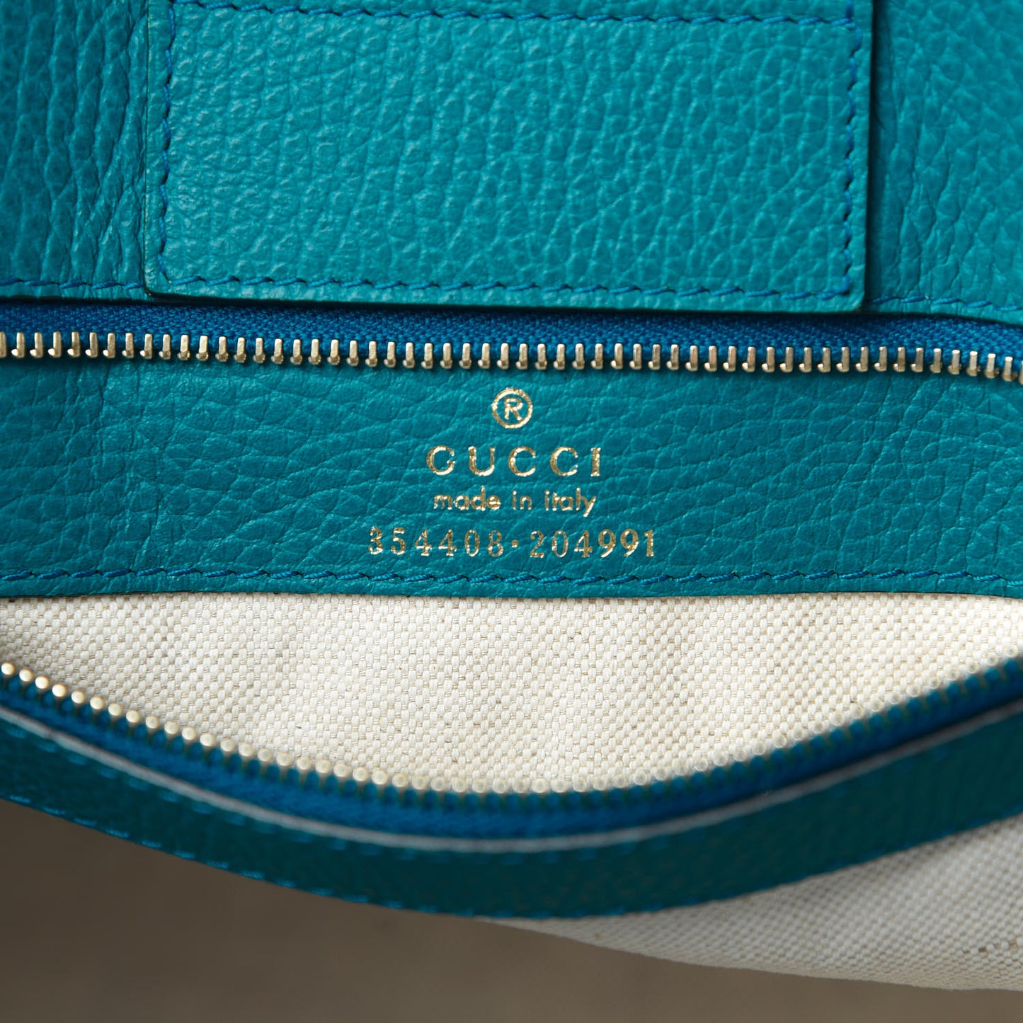 Dollar Calfskin Small Swing Tote Deep Cobalt