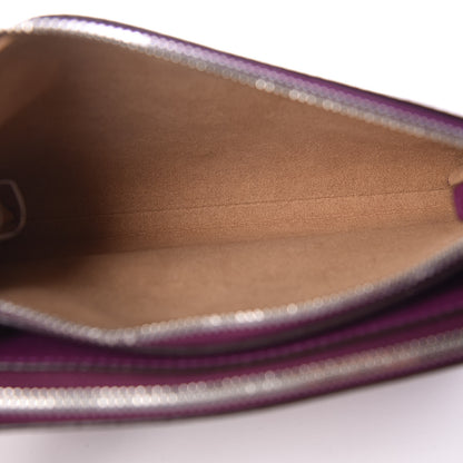 MCM Grained Calfskin Milla Double Crossbody Bag Purple 5 of 10